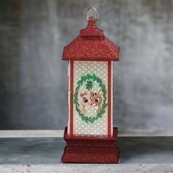 Rudolph and Clarice Reindeer LED Mini Lantern - Picture 1 of 12